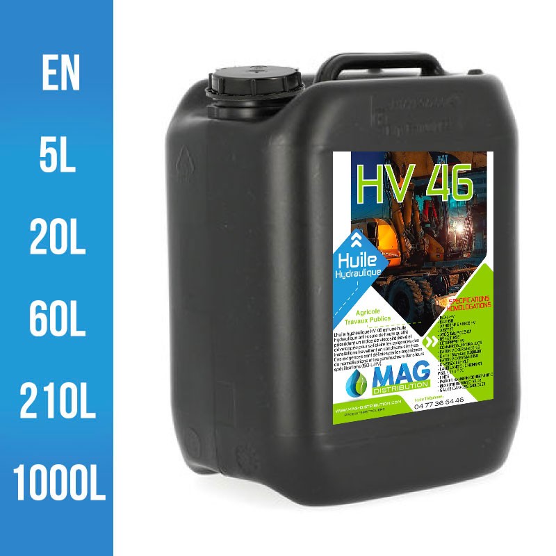 Huile hydraulique HV46 pour engin agricole